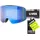 provoqe FM stylische verspiegelte Skibrille mit Anti-Fog-Beschichtung und Over-The-Glasses-Konstruktion für Damen und Herren