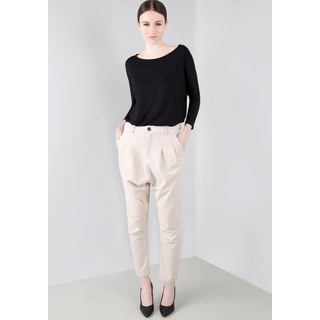 Imperial Bundfaltenhose, beige