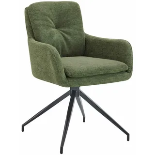 CLP Esszimmerstuhl, Grün, Textil, 58x85x63 cm, Esszimmer, Stühle, Esszimmerstühle, Vierfußstühle