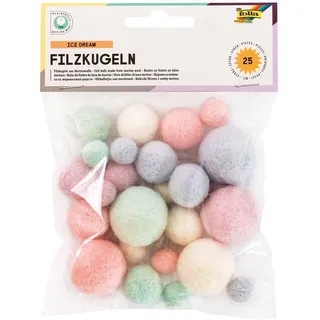 Folia Filzkugeln 25 St. Bunt