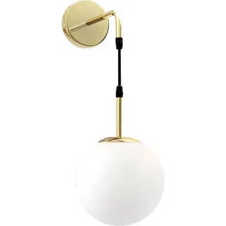 tooLight Wandlampe App653-1W Kugel Gold 1-Lichtquelle E27 20X65Cm - Gold