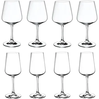 Villeroy & Boch - Ovid Weingläser Kombi Set, 8tlg., Kristallgläser für Rotwein und Weißwein, spülmaschinenfest