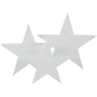 Dekostern "Weihnachtsstern, Rudolph, Weihnachtsdeko", weiß, Holzwerkstoff, MYFLAIR MÖBEL & ACCESSOIRES, Dekosterne, Dekostern, aus Holz, in drei verschiedenen Größen
