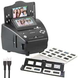 Somikon Negativ Scanner: Foto-, Dia- & Negativscanner mit Display, ganz ohne PC, 2850 DPI, 20MP (Fotodigitalisierer, Bildscanner, Flachbettscanner)