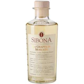 No1 SIBONA Grappa di Moscato 40% vol. (1 x 0,5l) – Fruchtiger Grappa aus Italien