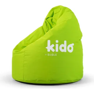 Kido By Diablo Kindersitzsack mit Füllung Sitzsack Gaming Sessel Beanbag Farbe: Grün - Grün