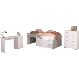 Parisot »Parisot Milky 15« 3 Stk. tlg. viel Stauraum, halbhohes Hochbett,