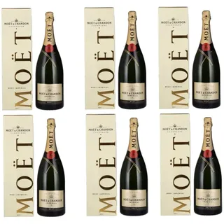 MOET & CHANDON Champagner Imperial mit Etui 75 CL Stück 6