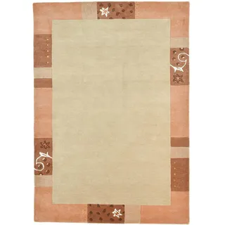 THEKO Royal Ganges Wollteppich 60 x 90 cm Beige