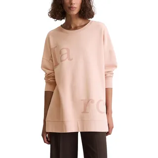 Marc OߴPolo Damen Sweatshirt aus Bio-Baumwolle Loose Fit, Rosa (Pastel Rose), M