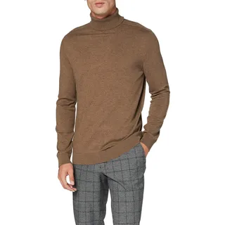 SELECTED HOMME Herren SLHBERG ROLL Neck B NOOS 16074684, Teak/Melange, XXL