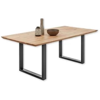 Stolkom Esstisch Eiche - Hochwertiger Esszimmertisch mit Schweizer Kante braun