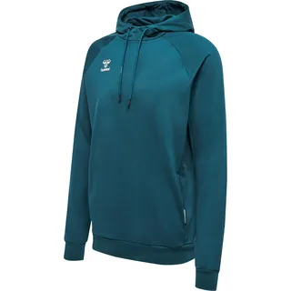 hummel Herren Hmlmove Grid Cotton Hoodie Hooded Sweatshirt, Deep Teal, S EU