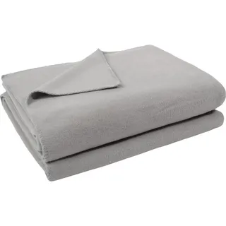 Zoeppritz Soft-Fleece Kuscheldecke 110 x 160 cm Grau