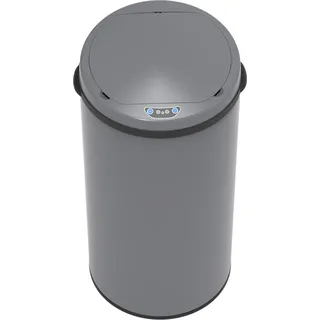 SVITA Sensor-Mülleimer 42L Stahl Mülleimer mit Sensor Elektrischer Abfalleimer Küche Automatik Mülleimer Grau - Grau