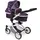 Kombipuppenwagen Mika, Stars lila,