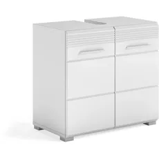 Bild Waschbeckenunterschrank Linus Hochglanz weiß 60 x 56 x 34 cm