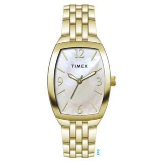 Quarzuhr TIMEX "CHARLOTTE", gold (goldfarben), Armbanduhren, Damen, Quarzuhr, Armbanduhr, Damenuhr, Metallarmband, analog