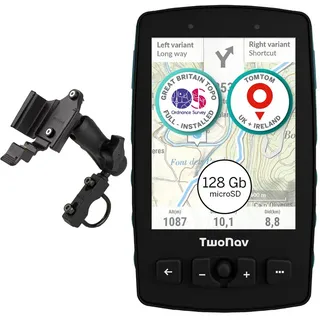 Twonav Aventura 2 Plus Motor 32 Gb + Microsd 128 Gb + Great Britain Topo Ordnance Survey 1:25.000 Gps-satellitennavigation - Black - One Size
