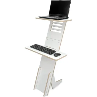 Stehschreibtisch | Standsome Holz Stehpult | Laptop- und Rednerpult | EU - Schwarz