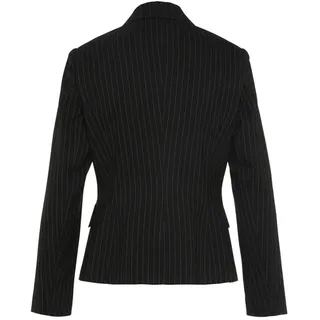 LASCANA LASCANA, Kurzblazer mit doppelreihigem Knopfverschluss, Damenblazer, sportlich-elegant, schwarz