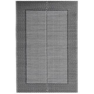 vidaXL Outdoorteppich 140 x 200 cm schwarz