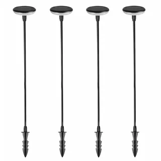 Lumisky 4 x Solarleuchten zum Einpflanzen, Warmweiß, 4 x Lucenty, Höhe 76 cm