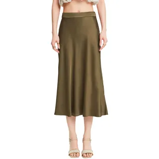 ESPRIT Damen 044ee1d333 Rock, Dark Khaki, 42
