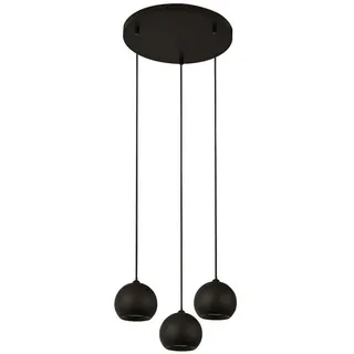 Xxxl Pendelleuchte , Schwarz , Metall , rund , 200 cm , höhenverstellbar , Lampen & Leuchten, Leuchtenserien