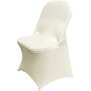 HAINARverS Stuhlhussen aus Stretch-Spandex, 30 Stück, universal, passend für Hochzeit, Party, Bankett, Urlaub, Feiern, Dekoration (Elfenbein, 30 Stück)