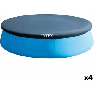 Poolabdeckung Intex Marineblau Ø 396 cm rund (4 Stück) - Blau