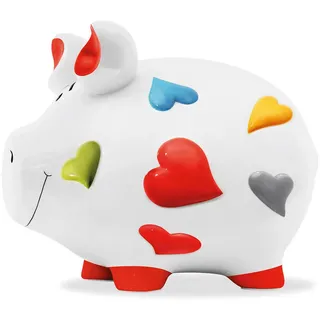 Spardose , Multicolor , Keramik , Schwein , 35x25x25 cm , Dekoration, Geschenkartikel