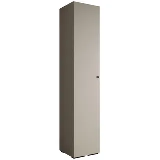 Abiks Möbel Drehtürenschrank 236.7/50/47 1-türig , Kaschmir, Schwarz , Metall , Nachbildung , 50x236.7x47 cm , Schlafzimmer, Kleiderschränke, Drehtürenschränke