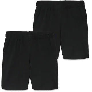 Radlerhose VERO MODA "VMMAXI BIKER SHORTS 2PACK NOOS", Damen, Gr. S (36), N-Gr, schwarz, Jersey, Obermaterial: 95% Baumwolle, 5% Elasthan, unifarben, slim fit, Hosen Radlerhose