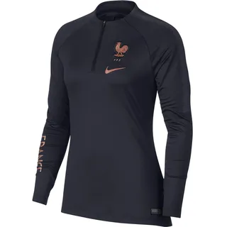 Nike Damen FFF Nk Dry Sqd Dril Sweatshirt, Dark Obsidian/Dark Obsidian/P4, L