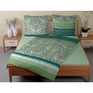 Casatex Verena Paisley Grün 155 x 220 cm + 80 x 80 cm