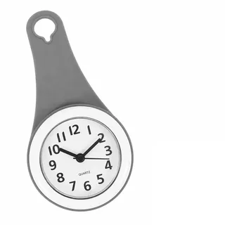 OUNONA Moderne Badezimmer Uhr Klein mit Saugnapf Wanduhr aus Kunststoff Elegante Uhr fürs Badezimmer zum Aufhängen in Verschiedenen Räumen