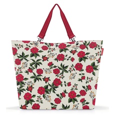 reisenthel shopper XL garden white – Geräumige Shopping Bag und edle Handtasche in einem – Aus wasserabweisendem Material