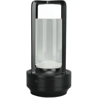 MEKOTRIN Kabellose Tischlampe, 3 Farben, stufenloses Dimmen, LED-Tischlampe, wiederaufladbare Touch-Lampe, Nachttischlampe (BLACK)