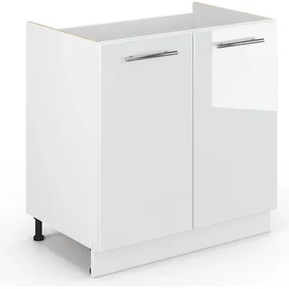 Vicco Spülenschrank Fame-Line 80 x 51,5 x 81,5 cm Weiß