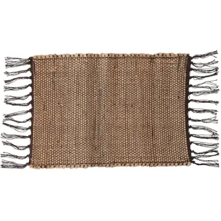 Creative Co-Op Platzset aus gewebtem Jute und Baumwolle mit Fransen, 48,3 cm L x 33 cm B x 0 cm H, Natur