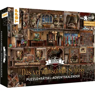 Puzzle-Rätsel-Adventskalender: Das verwunschene Schloss - 24 Puzzles mit insgesamt 960 Teilen