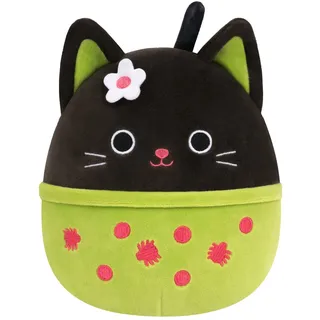 Squishmallows SQHW01411 - Tildy Schwarze Katze Boba 19 cm