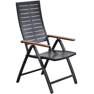 Merxx Tinos Klappsessel 64 x 64 x 100 cm grau