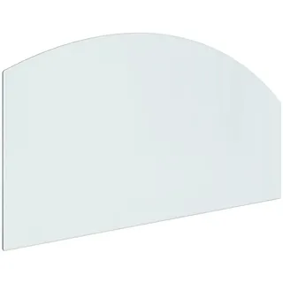 vidaXL Kaminofen Glasplatte Kaminplatte Kaminglas Ofenglas Bodenplatte Funkenschutzplatte Glasbodenplatte Kaminbodenplatte 100x50cm