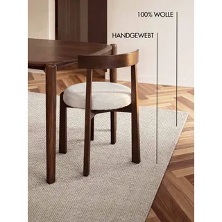 Ted Baker Croom Wollteppich 160 x 230 cm Natur Weiß