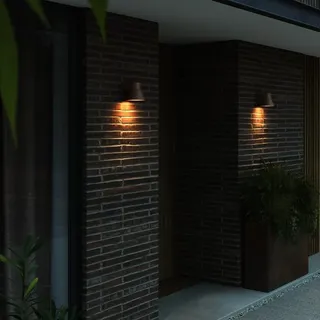 Nordlux Wandleuchte GU10 Aluminium 17,5 cm x 15,6 cm x 22,2 cm 1 Stk. braun