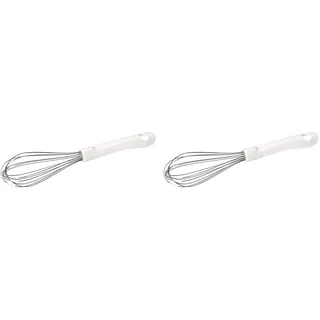Zenker Schneebesen Patisserie 24cm, Kunststoff, weiß/Silber, ca. 24cm (Packung mit 2)