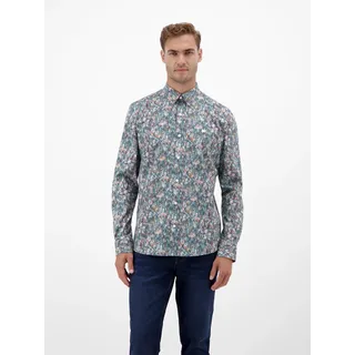 Lerros Langarmhemd »LERROS Grafisch inszeniertes Poplinhemd für Herren«