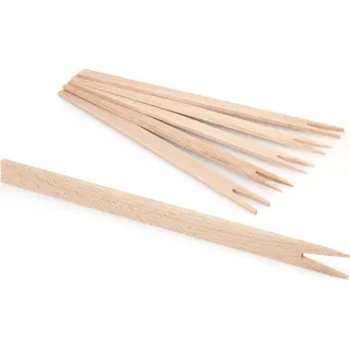 Metrie | WD25 Holz Grillgabel 25 cm mit 2 Zinken, 25 cm | 500 Stk